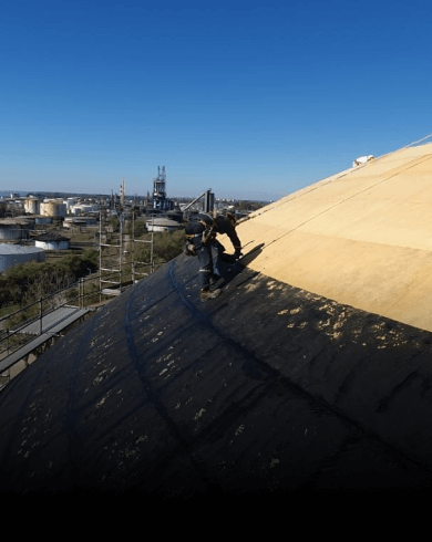 Cabezal de tanque GLP en Dock Sud